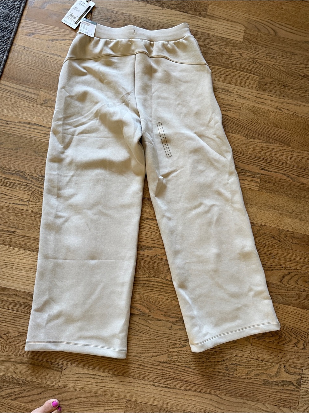 CALIA by Carrie Underwood Soft Scuba Wide Leg Pants in Cream - Picture 8 of 8